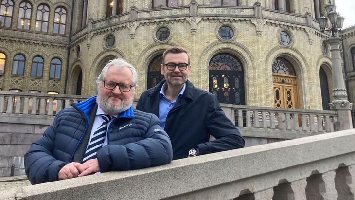 Stein Gjerding og Odd Erik Stende på komitehøring