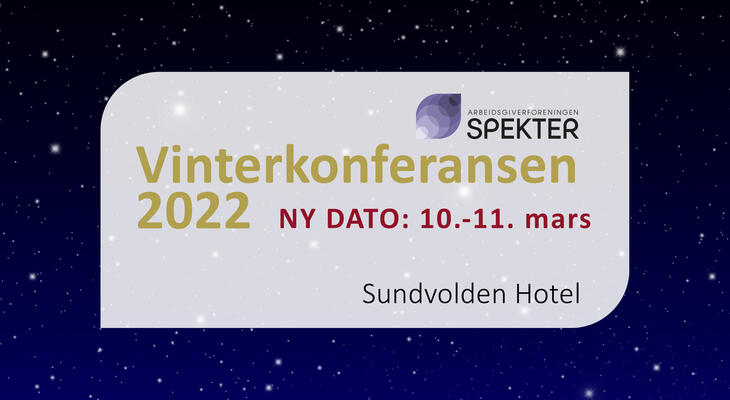 Vinterkonferansen 2022 - ny dato 10. - 11. mars.