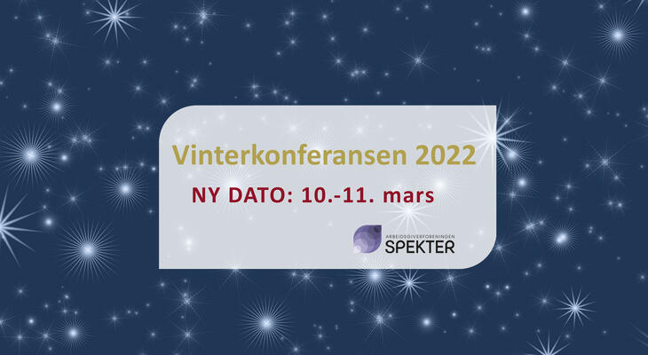 Vinterkonferansen 2022 ny dato 10. - 11. mars.